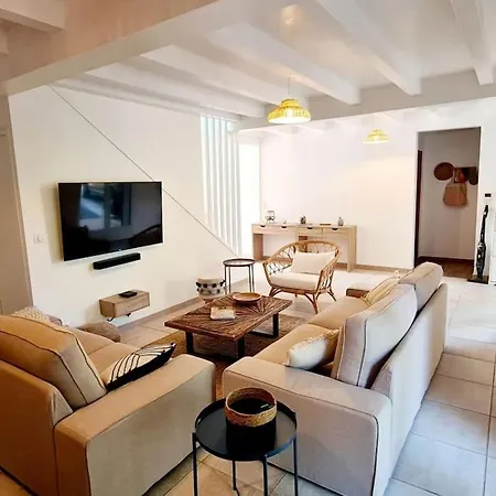 12 Personnes Proche Oecan, 10 Velos Et 4 Surf Fournis, Entierement Climatisee Villa